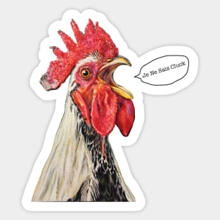 Crowing Rooster, Julio Sticker